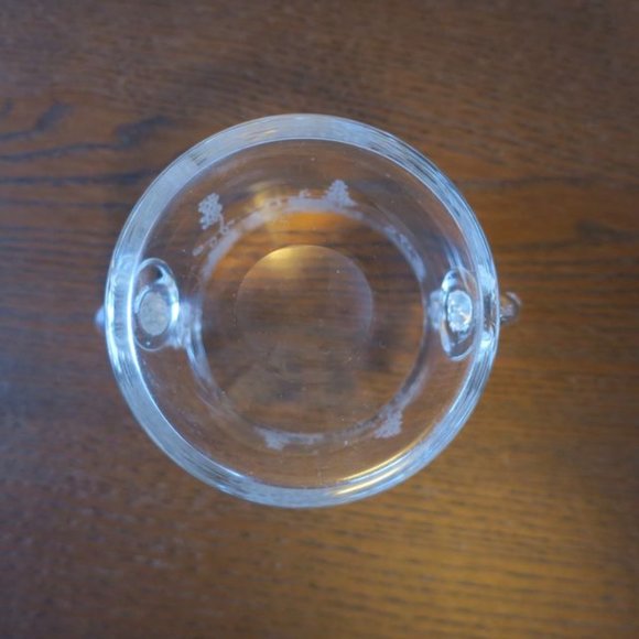 Vintage Two Handled Sugar Dish Etched - Picture 4 of 4